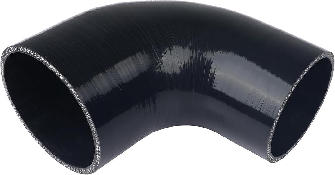 Ucreative 90 Degree Elbow 3.5" to 4.0" (89mm to 102mm) 4-Ply High Performance Coupler Silicone Hose