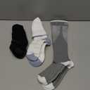 FITRELL 3 Pairs Compression Socks for Women and Men 20-30mmHg-Circulation Support Socks (Small-Medium, Black+white+grey)