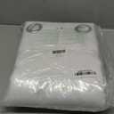 NICETOWN 100% Blackout Window Curtain Panels, Cold and Full Light Blocking Drapes with Black Liner for Nursery, 84 inches Drop Thermal Insulated Draperies (White, 2 Pieces, 52 Wide Each Panel)