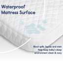 Pro Goleem Pack and Play Mattress (38"x26"), Waterproof Pack n Play Mattress Pad with Carry Bag, Firm Playard Mattress with Soft Cover, for Babies and Toddlers