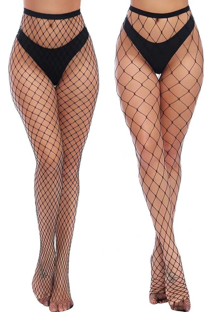 Charmnight Womens High Waist Tights Fishnet Stockings Thigh High Pantyhose, One Size