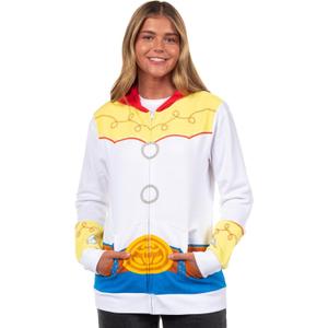 Disney Toy Story Women's I Am Jessie Junior's Cosplay Costume Zip Up Hoodie (S)