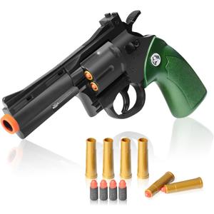 Toy Gun Revolver, EVA Soft Bullets Cap Gun, with 36 Bullets, Revolver Guns for Kids Ages 8-12
