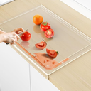 Acrylic Cutting Board with Juice Groove, Non Slip Clear Cutting Board with Counter Lip, 17.5x13.5 Inch Cutting Boards for Kitchen Countertop, Dough Mat, Kitchen Gadgets 2024, Gifts for Women