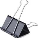 Ufmarine Jumbo Binder Clips 3 inch (6 Pcs), Extra Large Binder Clips Giant for Office Supplies