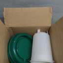 Chick Feeder and Waterer Set, 0.3 Gal Feeder and 0.4 Gal Waterer with 3 Adjustable Heights (Green)