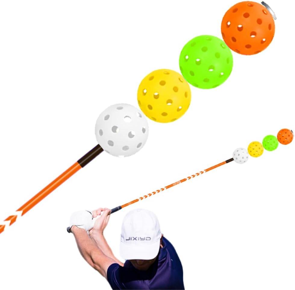 Dazzling Speed Distance Golf Swing Trainer & Warm-Up Aid – Aero Resistance Lag Stick with LED Light for Power, Rhythm & Tempo Training