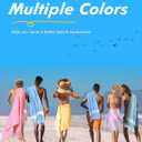 Genovega 6 Packs Oversized Turkish Beach Towel 74"x38" Thin Quick Dry Sand Free Pool Swim Towels Large XL Adult Clearance Blanket Travel Vacation Accessories Essentials Multi Grey LightGreen Dot