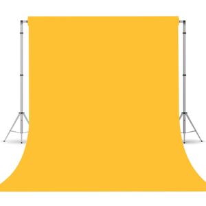 Yellow Photo Backdrop, Photo Booth Portrait Photography Backdrops, Studio Yellow Backdrop for Photoshoot Streaming Video Shooting 5x7ft