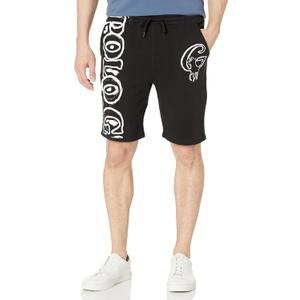 Unisex-Adult Painted Shorts (Large, Black)