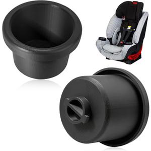 2 Pcs Cup Holder Replacements Compatible with Britax One4Life Car Seats, Single Cup Holder for Child Car Seats, Dishwasher Safe, Easy Snap Installation Durable (Black)