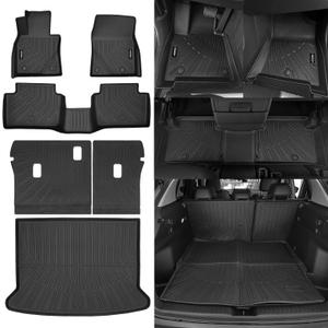 NQOQN Custom Fit Floor Mats for Mazda CX-30 2020-2025 2026, All Weather TPE Floor Liners with Trunk Mat & Backrest Protectors, Odorless Full Set Interior Accessories