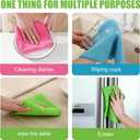 2 x Microfiber Cleaning Cloth, 12 Pack Cleaning Rag, Cleaning Towels with 4 Color Assorted,12.6"X12.6"(Blue/Green/Yellow/Pink)