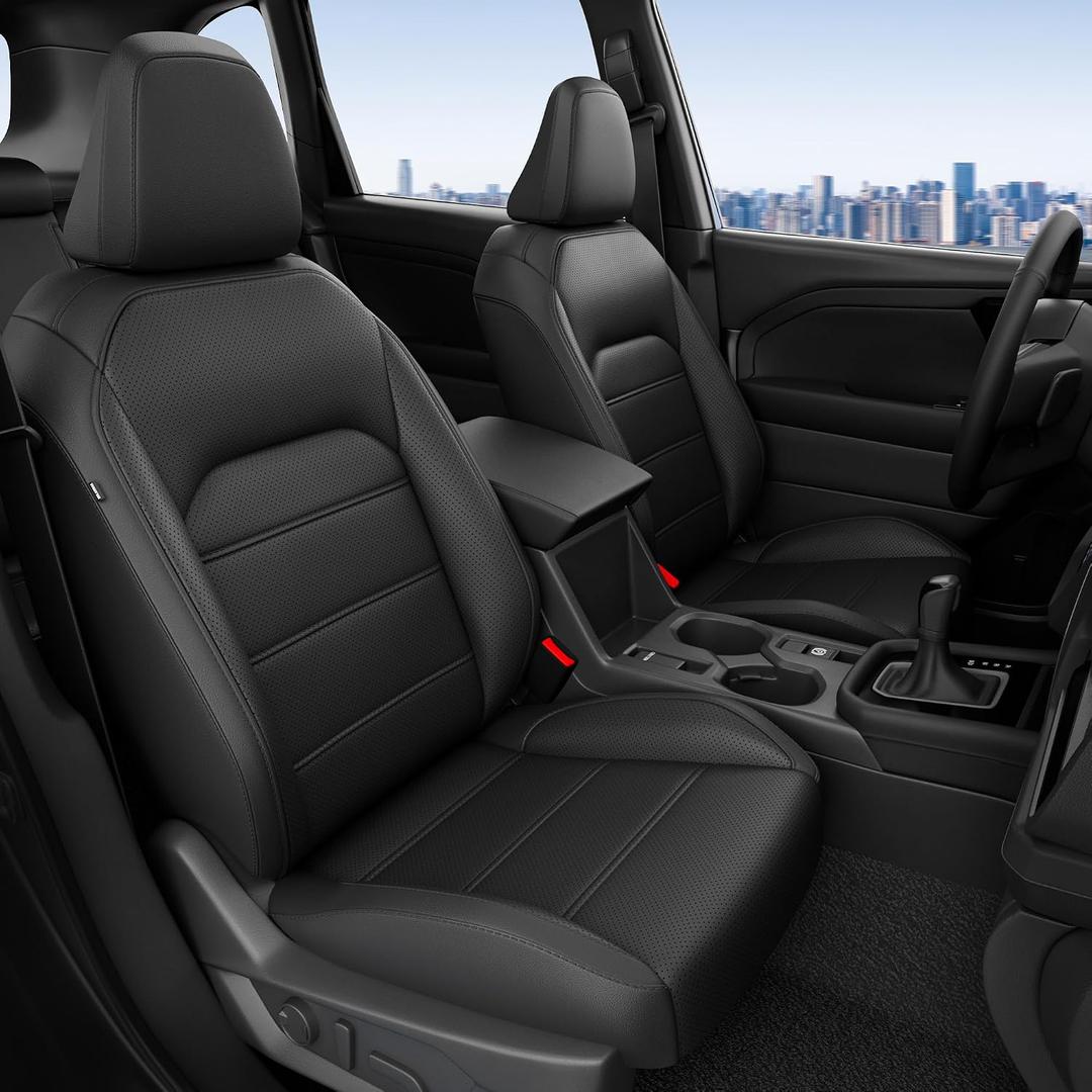 FREESOO Custom Seat Covers for Subaru Forester 2025, Black