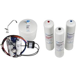 Home Master TMHP HydroPerfection Undersink Reverse Osmosis Water Filter System, White & ISetTMA8 Artesian and HydroGardener Replacement Water Filter Change Set, White