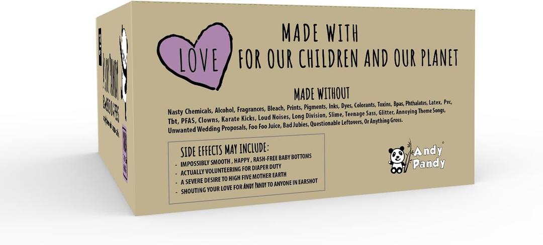 Andy Pandy Disposable Diapers Newborn, White, 7-10 lbs, 108