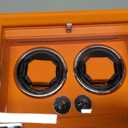 ROTHWELL Double Watch Winder for Automatic Watches with Quiet Motor with Multiple Speeds and Rotation Settings (Black/Red)
