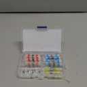 50 Pieces Waterproof Solder Seal Wire Connectors Kit, Electrical Insulated Wire Splice Heat Shrink Wire Connectors with 4 Gauges - 12-10, 16-14, 22-18, 26-24 AWG