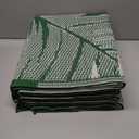 Outdoor Rug Waterproof,  Reversible Outdoor Plastic Straw Rug, Grass Green