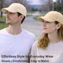 MDSTYLE 100% Cotton Baseball Cap for Men Women  Soft Adjustable Dad Hat, Breathable Lightweight Everyday Cap, 15 Colors (Grey)