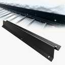 LAJIAOZ 64FT Metal Roof Snow Guards, Heavy Duty Snow Rail Kits Black(16P)