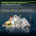 42725A3 Fuel Pump Compatible with MerCruiser MC120 140 MC165 MC170 MC180 MC190 MC470-1 MC488 OMC Volvo Penta 2.5L 3.0L 3.7L 3.0LX Engine Replace 3854858 42725A3 18-7282 9-35422 509407 8m0073435