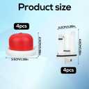 2 x 4pcs Carburetor Main Jet 592792, for Briggs & Stratton Engine with 4pcs 594281 Primer Bulbs Jet-Main Replacement for Garden Lawn Mower Equipment Small Engine Parts