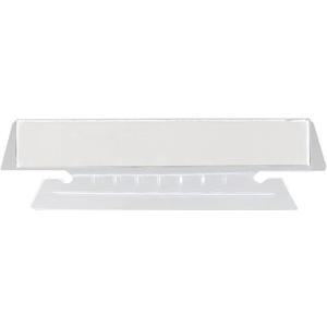Smead Poly Tab 1/3 Cut, Clear, 25 Per Pack (64615)