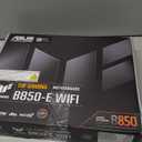 ASUS TUF GAMING B850-E WIFI AMD AM5 B850 ATX motherboard, DDR5, PCIe 5.0 Ready, M.2 slots x3, Wi-Fi 6E, 2.5Gb Ethernet, DisplayPort, HDMI,USB 20Gbps Type-C, USB 10Gbps Type-C, BIOS FlashBack, AuraSync