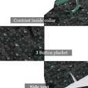 ZITY Men's Golf Shirts Short Sleeve Moisture Wicking Performance Print Patterns Casual Collared Golf Polo Shirt for Men (Green, XL)