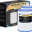 AQUALTRA Spa Filter Replacement for PDM28, Compatible with Dream Maker 461273, FC9944, FC-9944 Cartridges, SD-01392, 28 sq.ft. 5 1/2" x 7 1/4" Drop in Hot Tub Filter 2 Pack