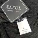 ZAFUL Women's 2026 Casual V Neck Long Sleeve Sweater Dress Wrap Ribbed Knit Pleated Midi Dresses with Belt (Large, Black)