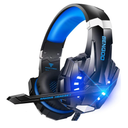 BENGOO G9000 Stereo Gaming Headset for PS4 PC Xbox One PS5 Controller, Noise Cancelling Over Ear Headphones with Mic, LED Light, 7.1 Surround Sound, Soft Memory Earmuffs for Nintendo Xbox Series X|S