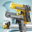 2 Pack Water Gun Squirt Guns for Kids - Mini Water Blaster Soaker 100cc Capacity Water Pistol Toys, Ideal Summer Gifts for Swimming Pool Beach Outdoor Water Toys for Boys Girls Toddlers (Yellow Gray)