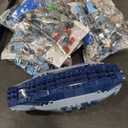 Mosasaurus Building Set with LED Light, 1219 PCS Movable Ocean Animal Building Block Toy with Nautiluses Jellyfish Squid Coral Reef, Ancient Reptile Home Decor Gift for Adults Teens Boys 12+