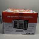 Gourmia French Door Air Fryer  25 Qt Large Capacity Convection Oven, Fryfroce 360, Digital Display with 17 Cooking Presets, Bake, Toast, Roast, Dehydrate, Fits 12 Pizza (Stainless Steel)