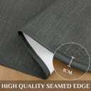 Softalker Vinyl Tablecloth Rectangle, Outdoor 100% Waterproof Oil Proof Plastic Edge Binding Table Cloth, Heavy Duty Thick Wipeable PVC Table Covers for Picnic Dining Party - 54 x 78 Inch, Black