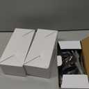 Estmoon 3 Pack Door Knobs, Matte Black Privacy Door Knob with Lock, Keyless Door Handle with Lock for Bedrooms/Bathrooms