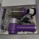 EYYA Handheld Car Vacuum Cleaner Cordless, 15000PA High Power Vacuum & Air Duster, 4-in-1 Portable Mini Vacuum with LED Light, Hand Held Vacuum Cleaner for Car Home Office (Purple/Silver)