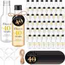 Funnymoom 50 Sets 40th Birthday Party Favors for Guests Include 1.7 oz Mini Liquor Bottles and Thank You Cards Cheers to 40 Years Alcohol Shot Bottles with 5 Funnel for Birthday Anniversary Favors