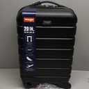 Wrangler Hardside Spinner Carry-On Luggage, Black, 20-Inch