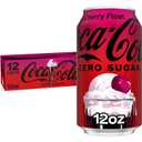 Coca-Cola Zero Sugar Cherry Float Soda Soft Drink Cans, 12 fl oz, 12 Pack, BB Jul/06/26