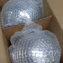 Suwimut 2 Pack Mirror Disco Ball, 8 Inch Cool and Fun Large Silver Hanging Disco Ball with Hanging Ring, Reflects Light, Party Favor, Christmas New Year Wedding Decor Festival Stage Prop