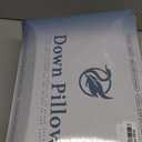 Luxury Canadian White Goose Down Pillow Standard Size Set of 2, 750+ Fill Power, 800 TC Cotton Shell, Soft Down Pillows for Sleeping, Hotel Collection Pillow for Neck Pain Relief (2 Pack, 20"x26")