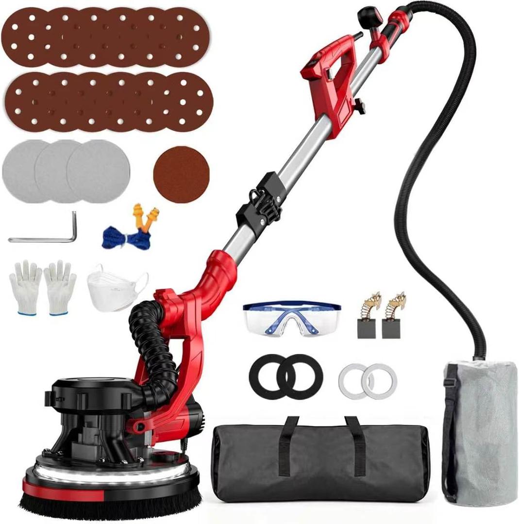 Electric Drywall Sander with Vacuum Dust Collector,Popcorn Ceiling Removal