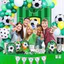 Winrayk 12 Sets Soccer Party Favors Sports Birthday Supplies, Drawstring Bag Silicone Bracelet Keychain Tattoo Sticker, Goodie Stuffer Pinata Filler Teen Kids Boys Soccer Birthday Party Decorations