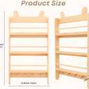 Wooden Kids Bookshelf, 3-Tier Wall Mount Shelf for Toys & Book Storage