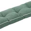 IPYNBAP Bench Cushion, 42 x 16 Inch Patio Furniture Cushions with Durable Ties, Soft Memory Foam Bench Cushions for Indoor/Outdoor Furniture with Non-Slip Bottom, Kitchen&Dining, Green