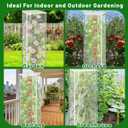 Cyrico Bird Netting Plant Cover for Tomato Cage, 3 Pcs Garden Mesh Cover with Zipper and Drawstring, Insect, Bird & Small Animal Protection Net for Vegetables, Fruits and Flowers, 59" x 17.7"