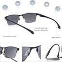 SKYOAK 2 Pack Premium Reader Sunglasses for Men with UV400 Protection Outdoors, TR90 Lightweight Tinted Reading Glasses